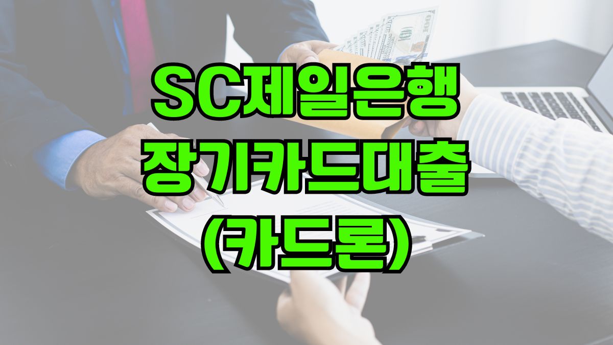 sc제일은행-장기카드대출