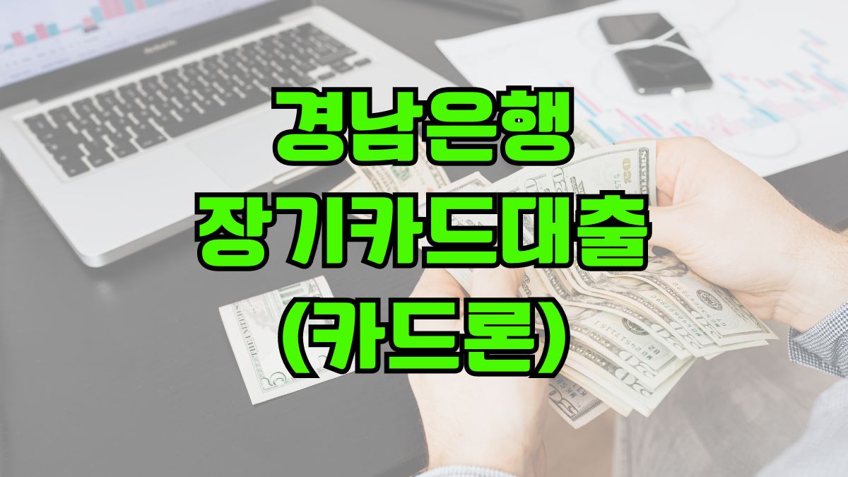 경남은행 장기카드대출(카드론)