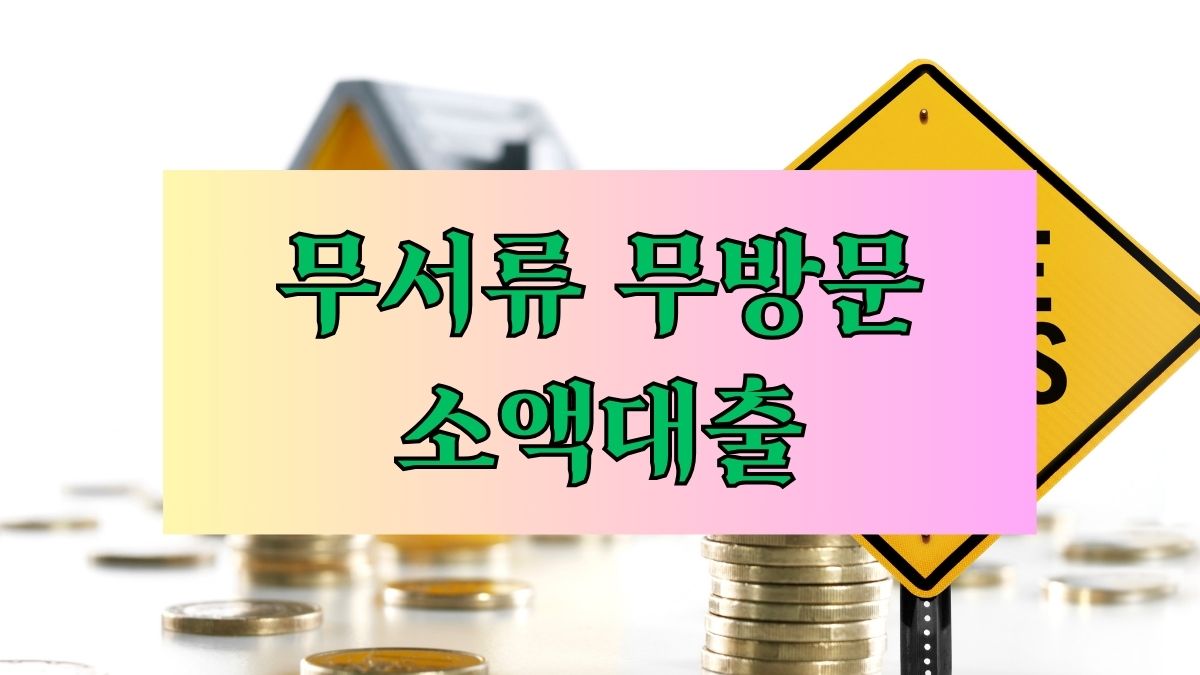 무서류 무방문 소액대출
