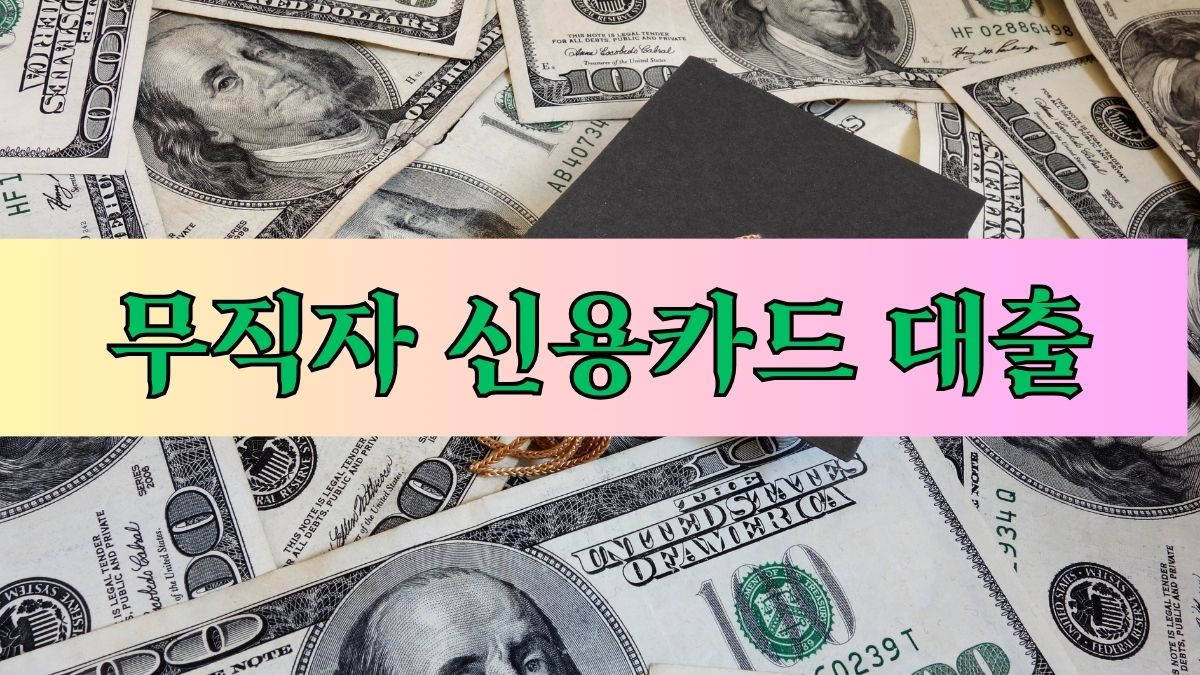 무직자 신용카드 대출