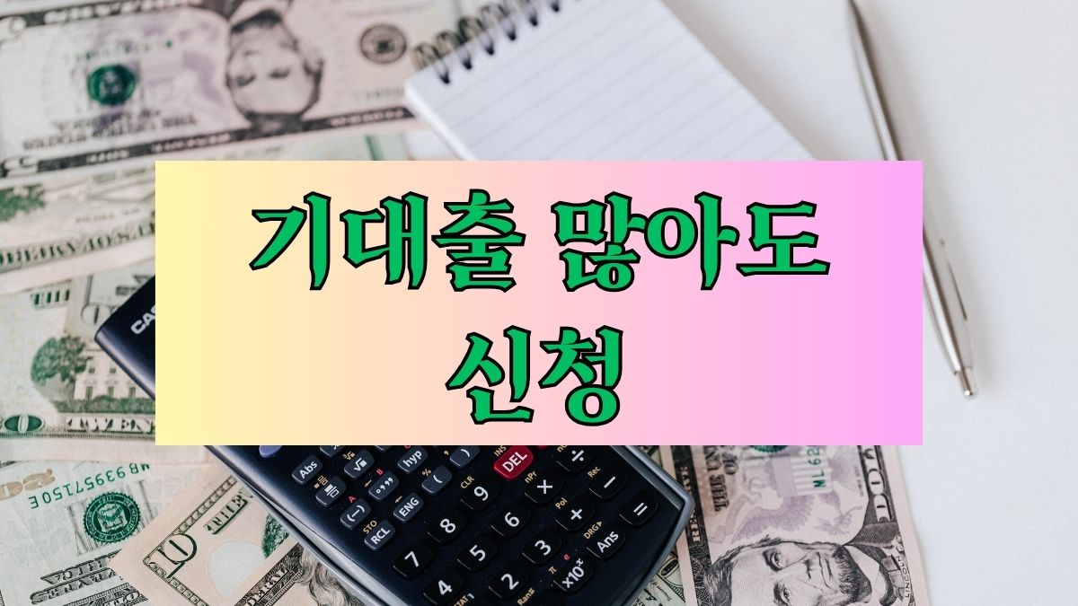기대출 많아도 신청