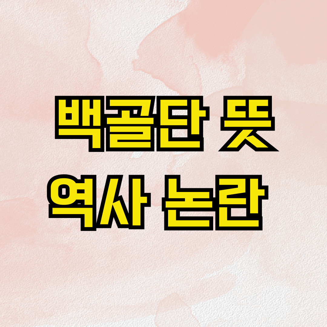 백골단 뜻