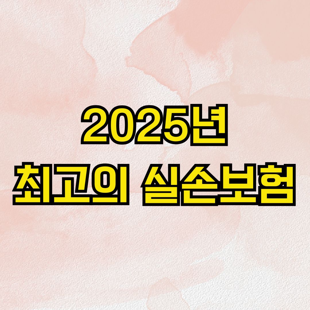 2025년 최고의 실손보험