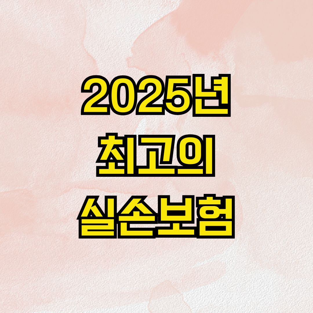 2025년 최고의 실손보험