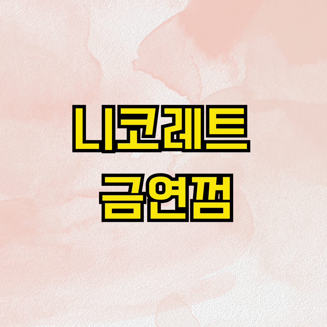 니코레트 금연껌