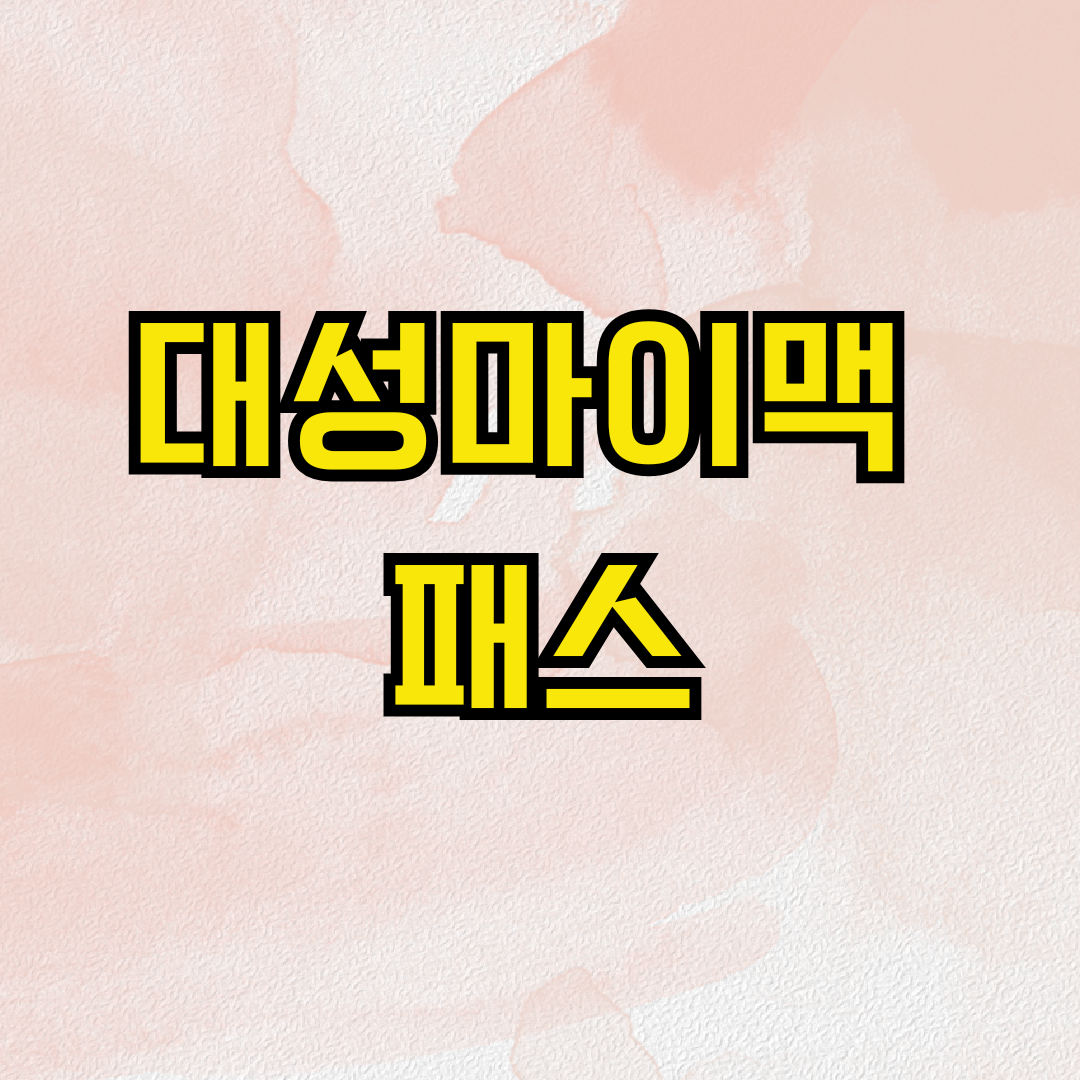 대성마이맥 패스