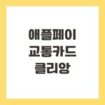 애플페이 교통카드 클리앙