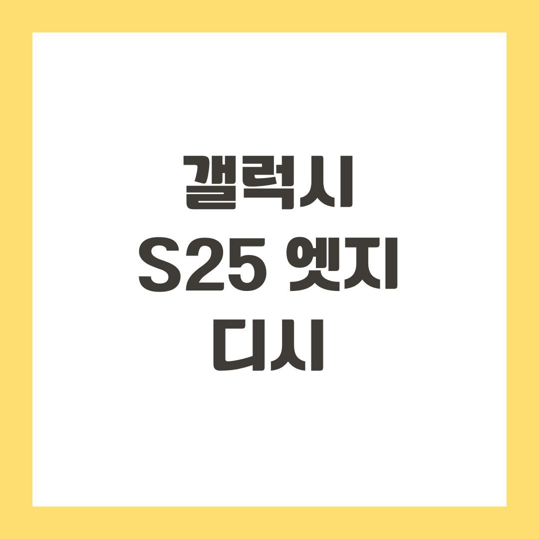 갤럭시 S25 엣지 디시